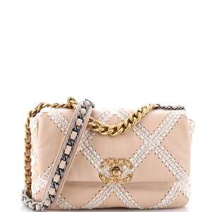 Chanel 19 Flap Bag Crochet Quilted #199043C34